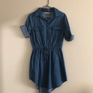 Blue jean shirt dress